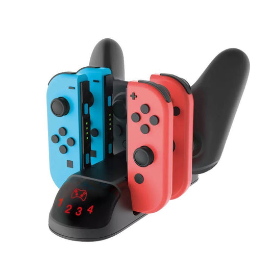 Dobe - Charging Stand for Nintendo Switch & Switch OLED Joy Cons & Pro Controller - Black - Tech Access Unclassified