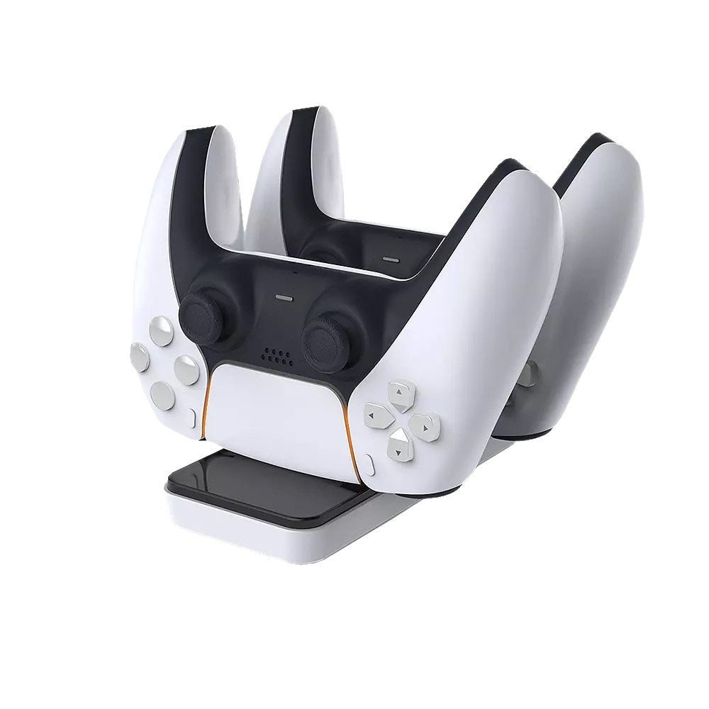 Dobe - Magnetic Controller Charging Station for PlayStation 5 - Black & White - Tech Access Unclassified