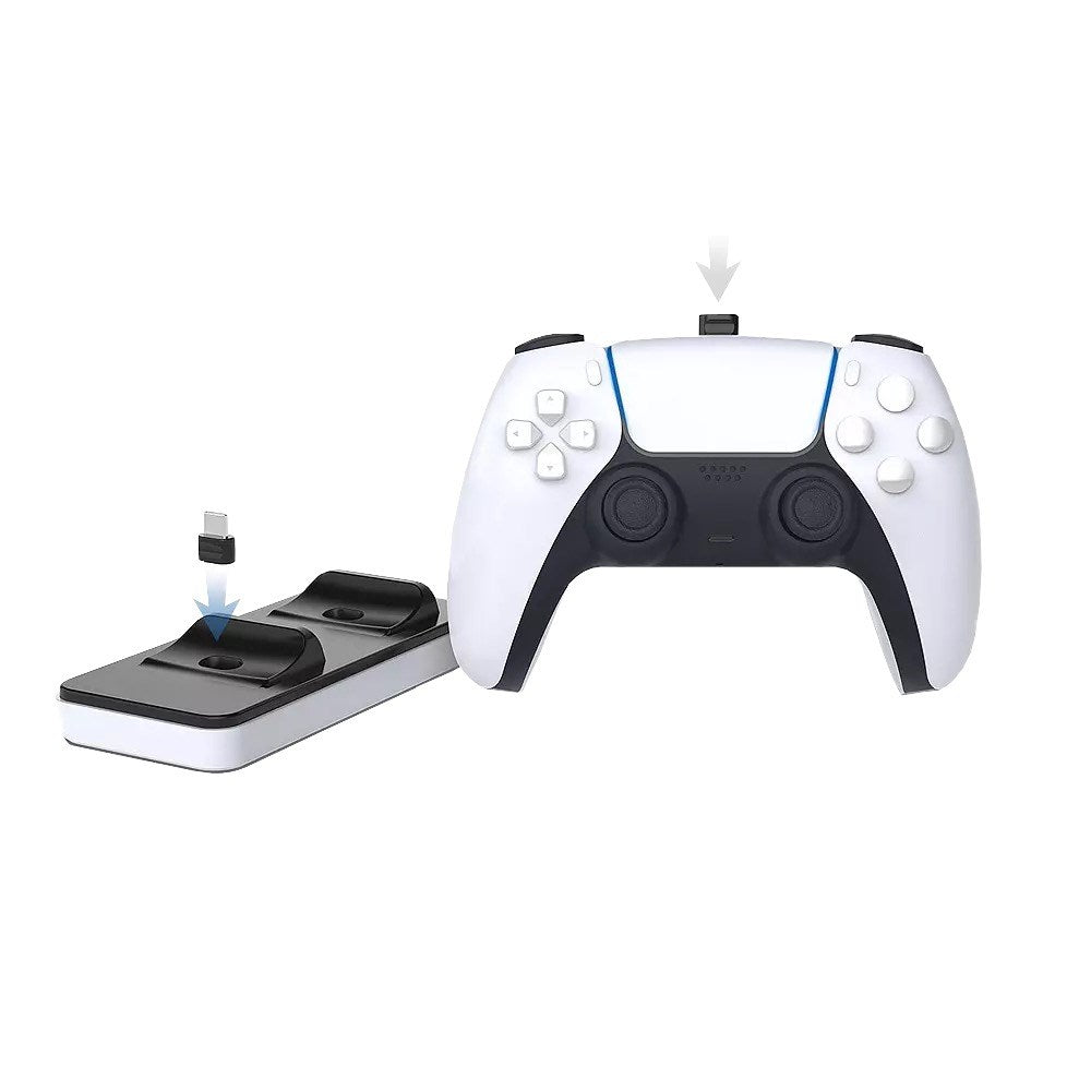 Dobe - Magnetic Controller Charging Station for PlayStation 5 - Black & White - Tech Access Unclassified