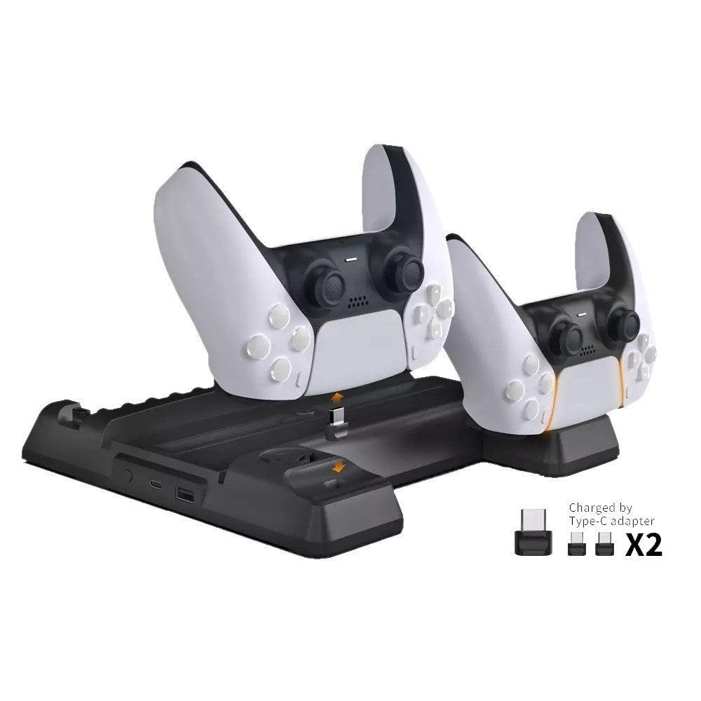 Dobe - Multifunctional Cooling & Charging Stand for PlayStation 5 - Black - Tech Access Unclassified