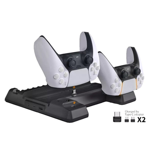 Dobe - Multifunctional Cooling & Charging Stand for PlayStation 5 - Black - Tech Access Unclassified