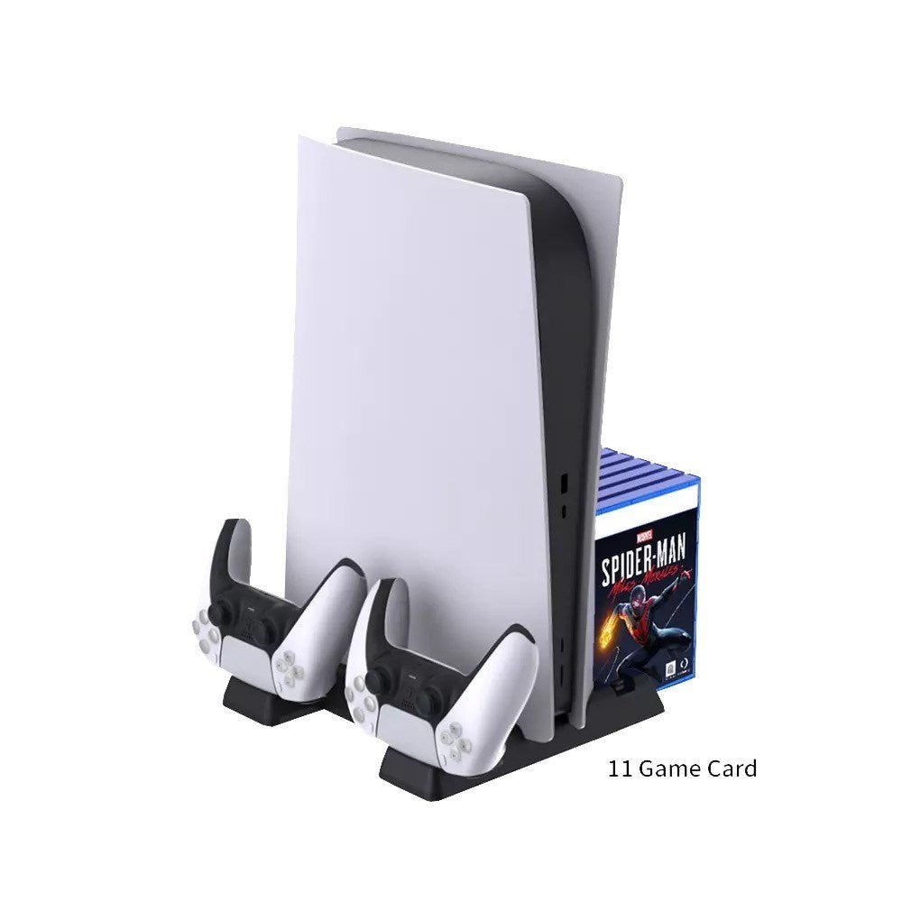 Dobe - Multifunctional Cooling & Charging Stand for PlayStation 5 - Black - Tech Access Unclassified