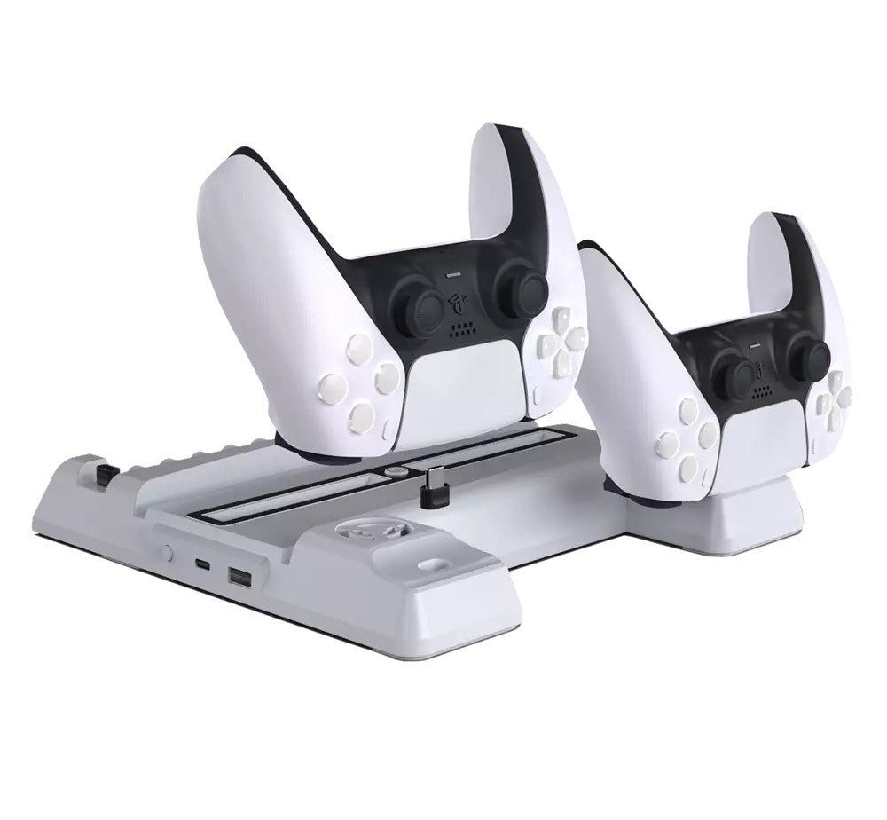 Dobe - Multifunctional Cooling & Charging Stand for PlayStation 5 - White - Tech Access Unclassified