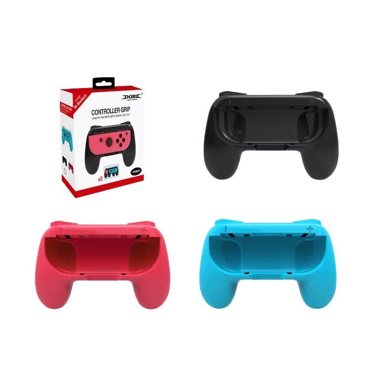 Dobe - Pack of 2 Controller Grips for Nintendo Switch & Switch OLED - Red & Blue - Tech Access Unclassified
