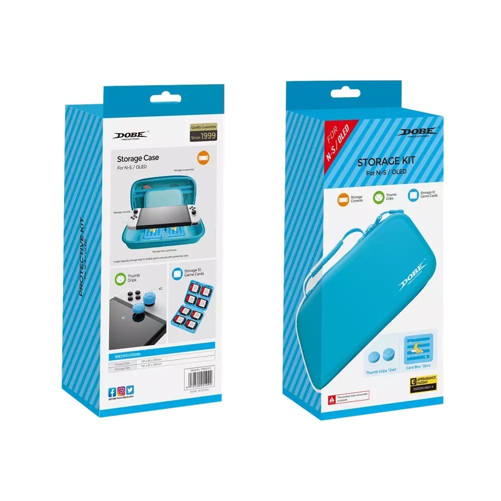 Dobe - Storage Carry Case for Nintendo Switch & Switch OLED - Blue - Tech Access Unclassified