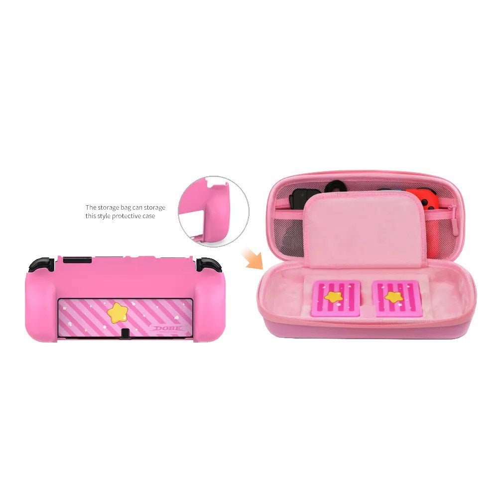 Dobe - Storage Carry Case for Nintendo Switch & Switch OLED - Pink - Tech Access Unclassified