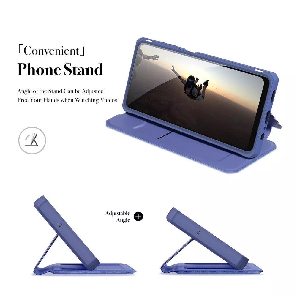 Dux Ducis - Skin X Wallet for Galaxy A13 & Galaxy A04s - Blue - Tech Access Dux Ducis - Skin X