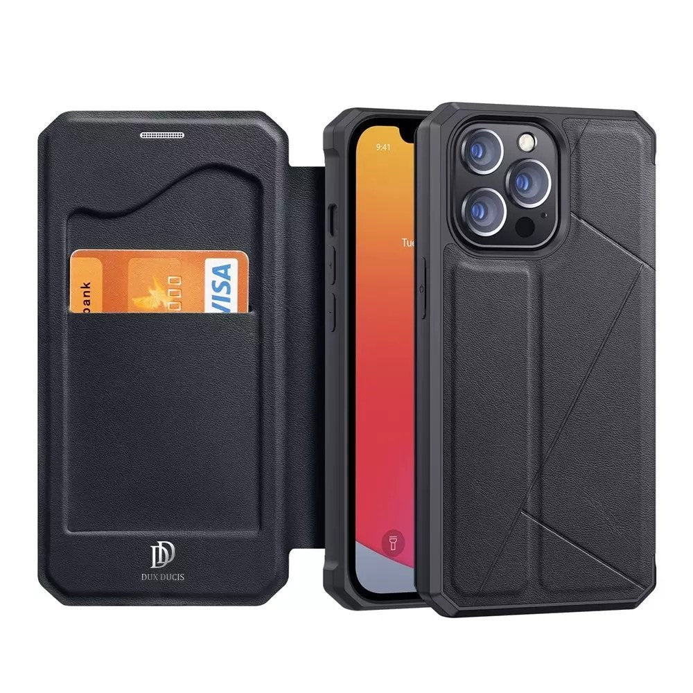 Dux Ducis - Skin X Wallet for iPhone 13 Pro - Black - Tech Access Dux Ducis - Skin X