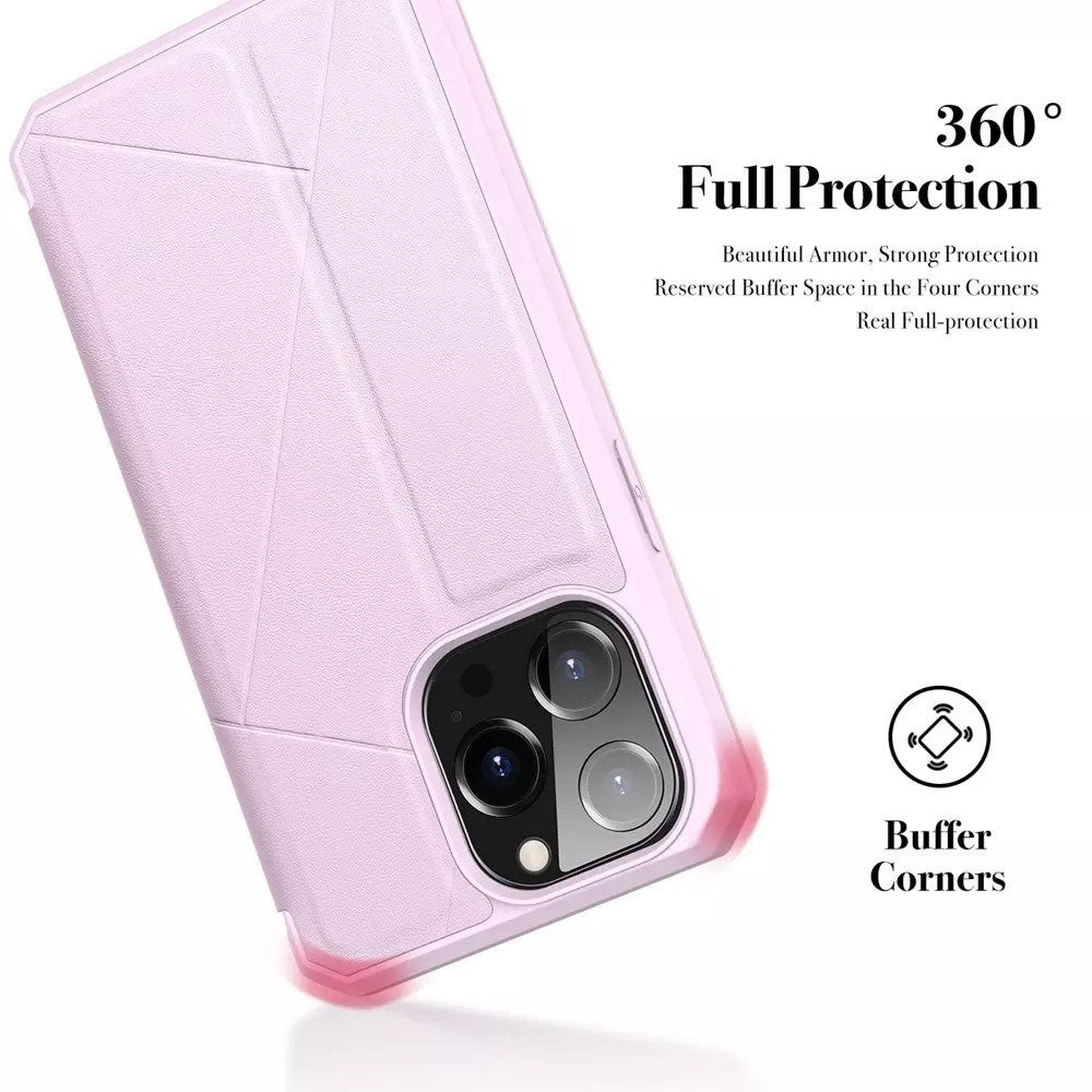 Dux Ducis - Skin X Wallet for iPhone 13 Pro - Pink - Tech Access Dux Ducis - Skin X