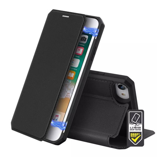 Dux Ducis - Skin X Wallet for iPhone SE/8/7 - Black - Tech Access Dux Ducis - Skin X
