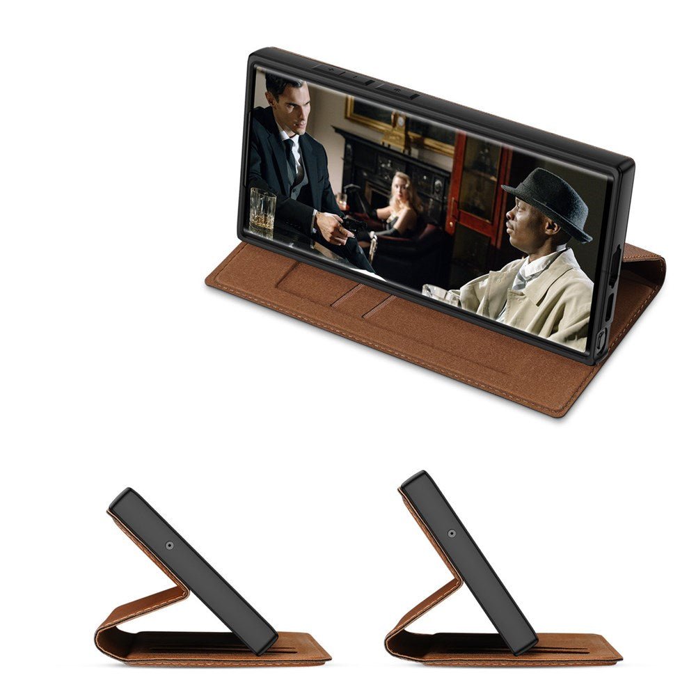 Dux Ducis Skin X2 case Samsung Galaxy S23 Ultra flip case wallet stand brown 136046 - Tech Access Unclassified
