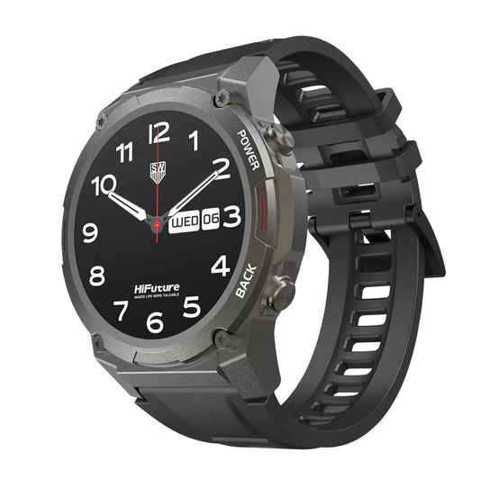 HiFuture - FutureGo Mix2 - AMOLED Wireless Calling Bluetooth SmartWatch - Black - Tech Access Unclassified