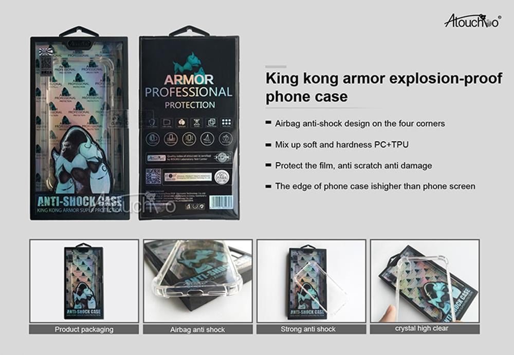 King Kong - Anti Burst for iPhone 13 - Clear - Tech Access King Kong