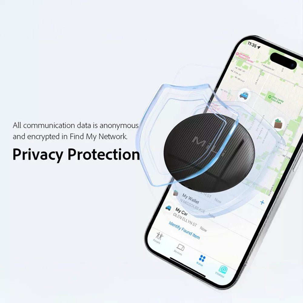MiLi - LiTag MFI (Apple Approved) Find My Item Finder Keyring - Black - Tech Access Unclassified