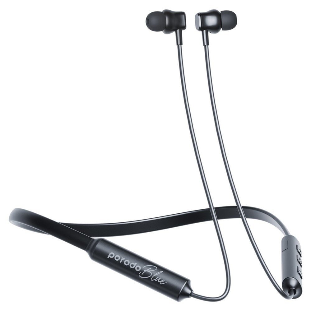 Porodo Blue ENC Neckband In - Ear Earphones - Black - Tech Access Unclassified