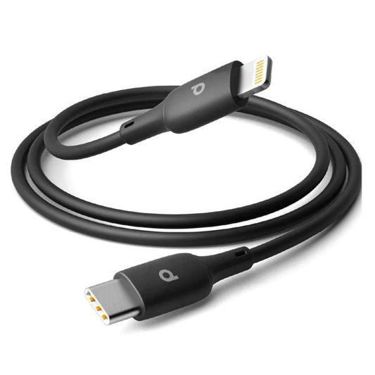 Porodo Blue PVC Type - C to Lightning Cable 1M 20W - Black - Tech Access Unclassified